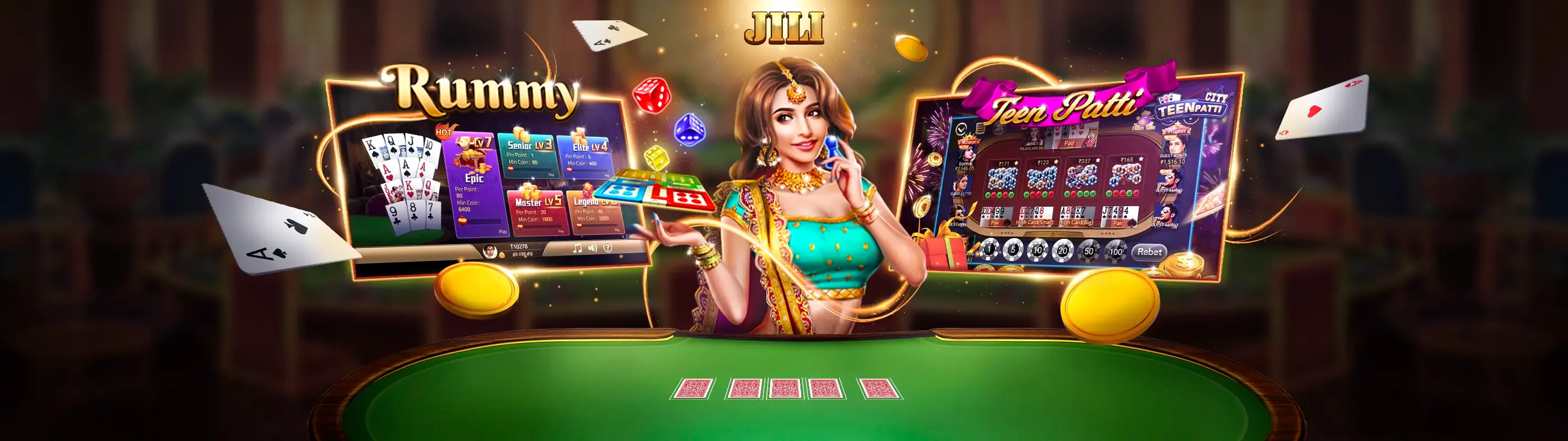 Bàn Baccarat sang trọng tại 11bet online
